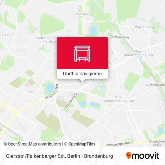 Giersstr./Falkenberger Str. Karte