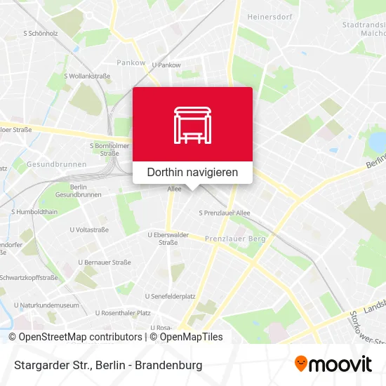 Stargarder Str. Karte