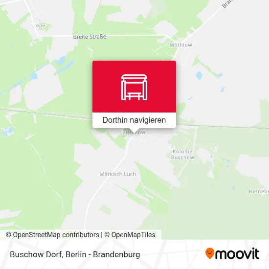 Buschow Dorf Karte