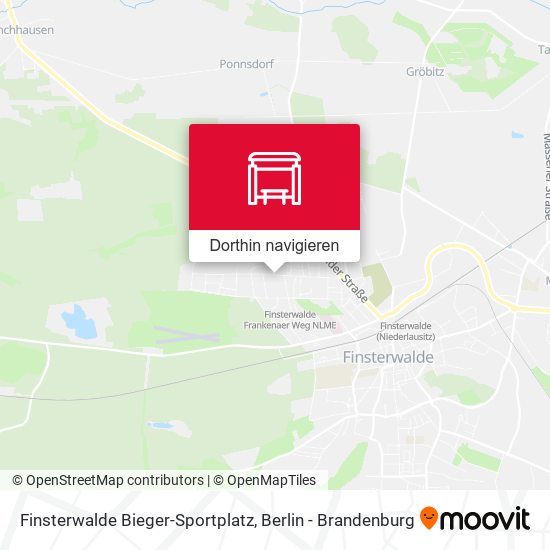 Finsterwalde Bieger-Sportplatz Karte