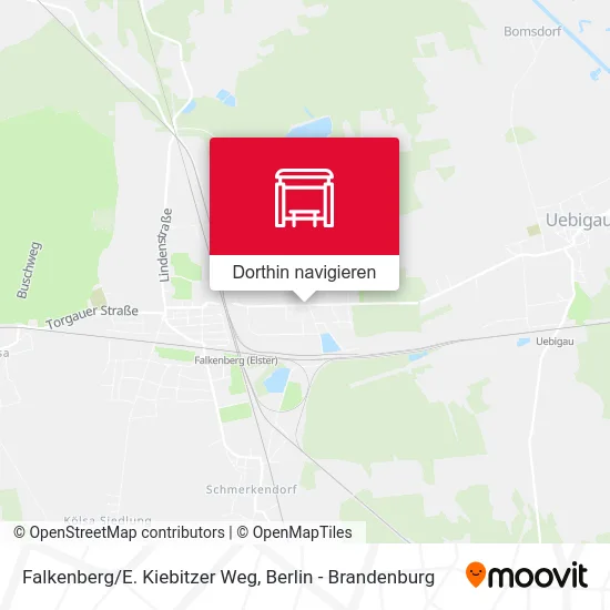 Falkenberg/E. Kiebitzer Weg Karte
