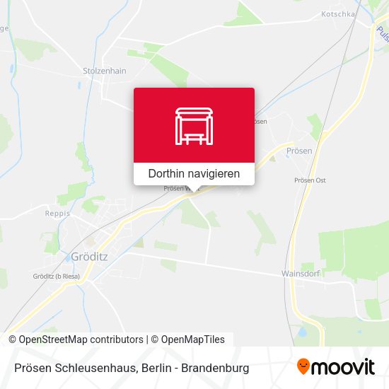 Prösen Schleusenhaus Karte