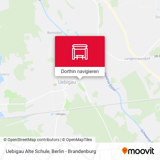 Uebigau Alte Schule Karte