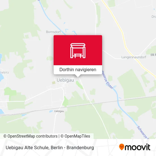 Uebigau Alte Schule Karte