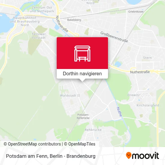 Potsdam am Fenn Karte