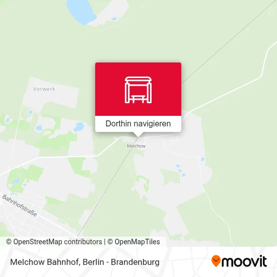 Melchow Bahnhof Karte