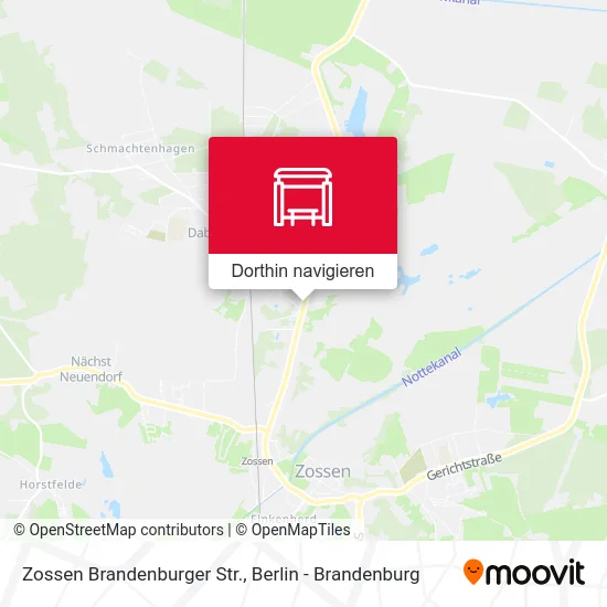 Zossen Brandenburger Str. Karte