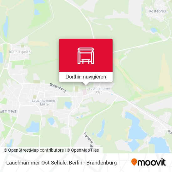 Lauchhammer Ost Schule Karte