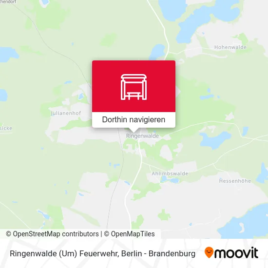 Ringenwalde (Um) Feuerwehr Karte