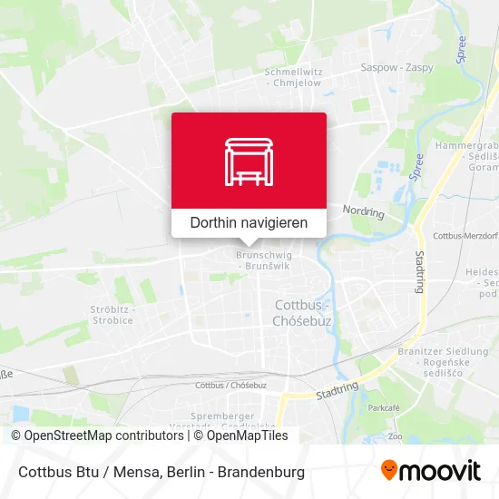 Cottbus Btu / Mensa Karte