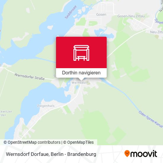 Wernsdorf Dorfaue Karte