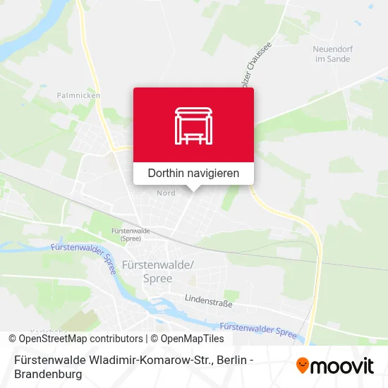 Fürstenwalde Wladimir-Komarow-Str. Karte