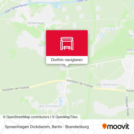 Spreenhagen Dickdamm Karte