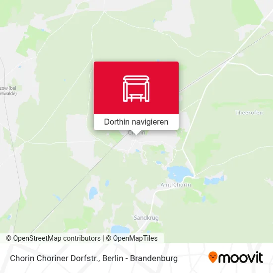 Chorin Choriner Dorfstr. Karte