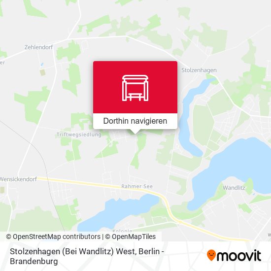Stolzenhagen (Bei Wandlitz) West Karte