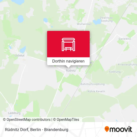 Rüdnitz Dorf Karte