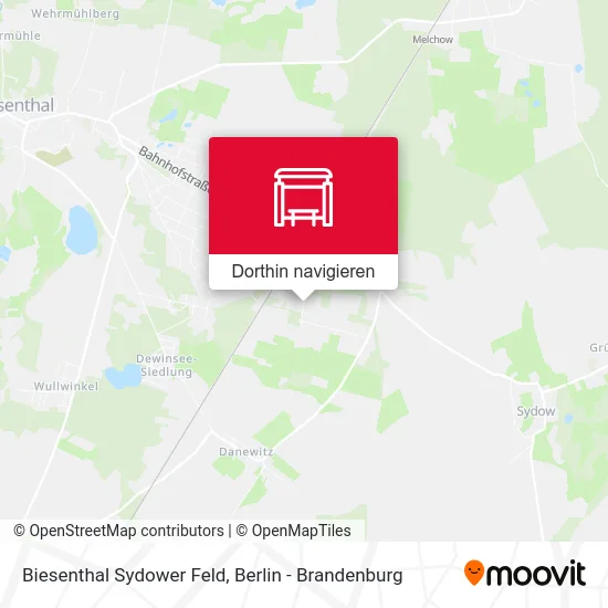 Biesenthal Sydower Feld Karte