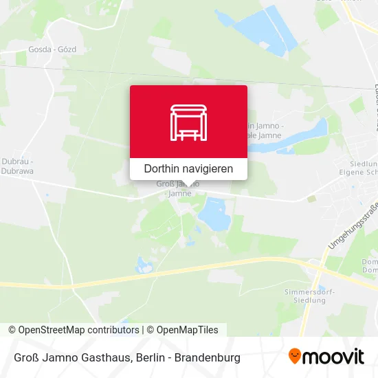 Groß Jamno Gasthaus Karte