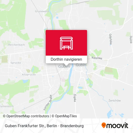 Guben Frankfurter Str. Karte
