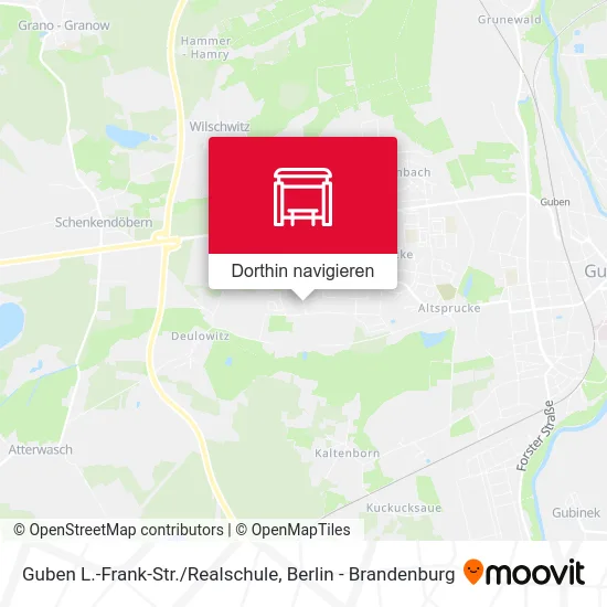 Guben L.-Frank-Str./Realschule Karte