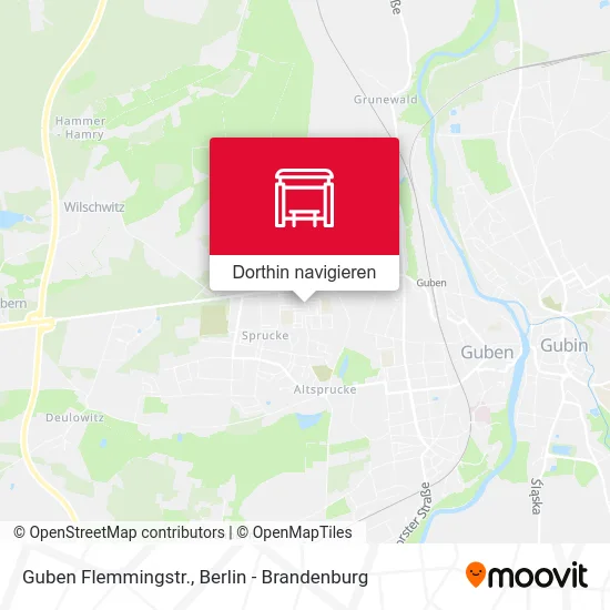 Guben Flemmingstr. Karte