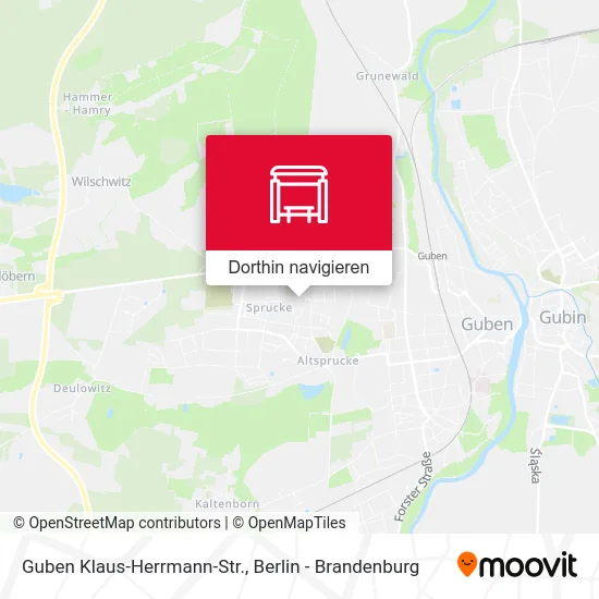 Guben Klaus-Herrmann-Str. Karte