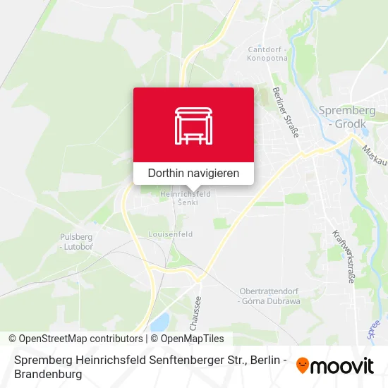 Spremberg Heinrichsfeld Senftenberger Str. Karte