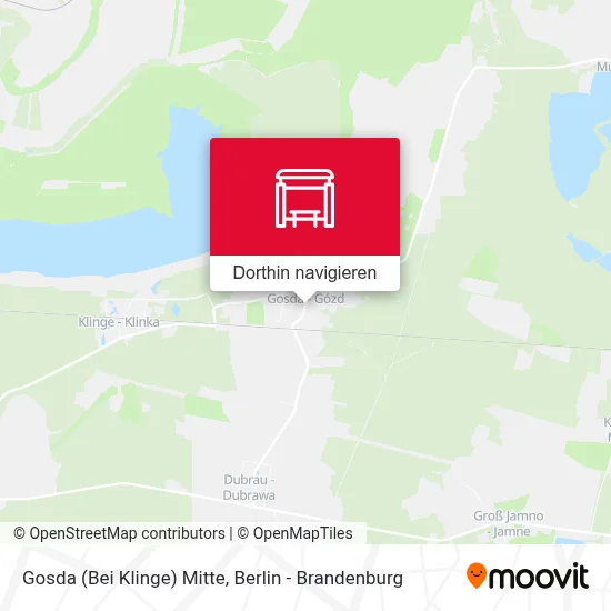 Gosda (Bei Klinge) Mitte Karte