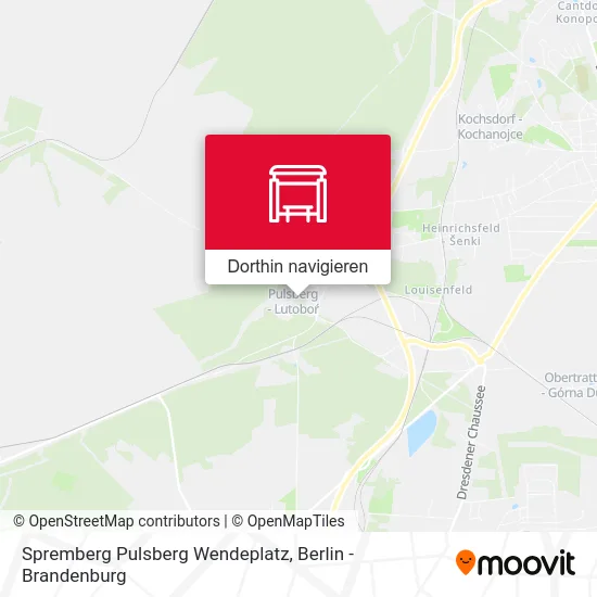 Spremberg Pulsberg Wendeplatz Karte