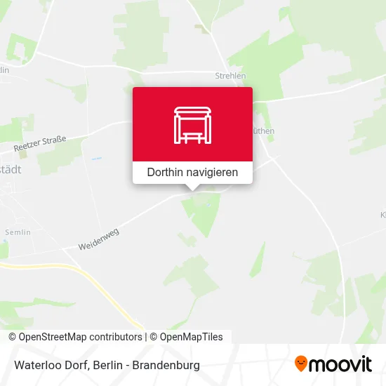 Waterloo Dorf Karte