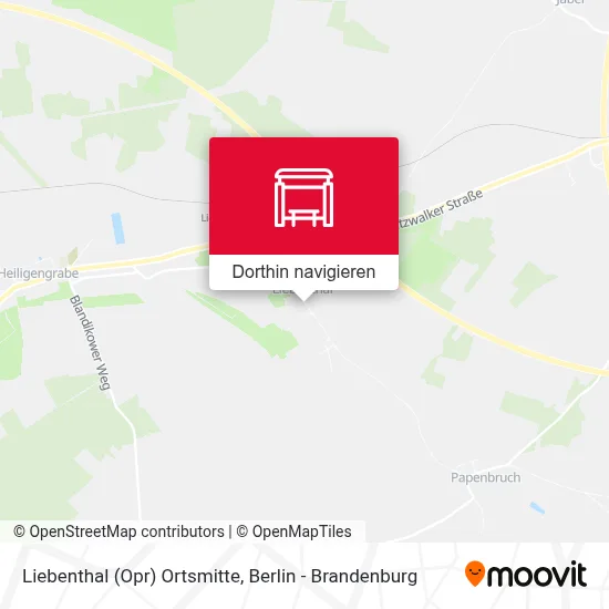 Liebenthal (Opr) Ortsmitte Karte
