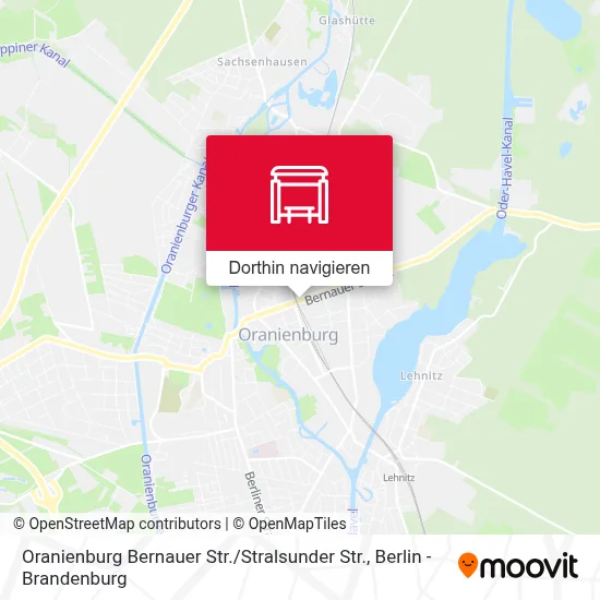 Oranienburg Bernauer Str. / Stralsunder Str. Karte