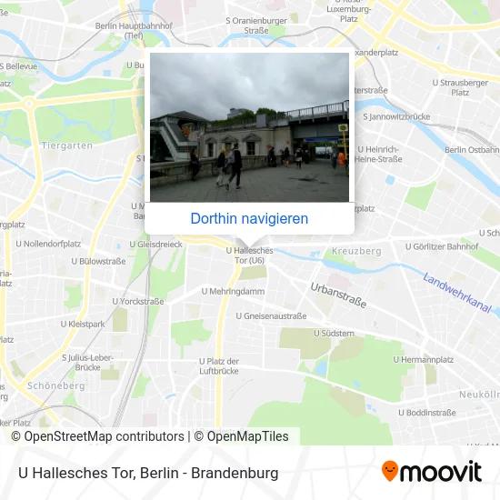 U Hallesches Tor Karte