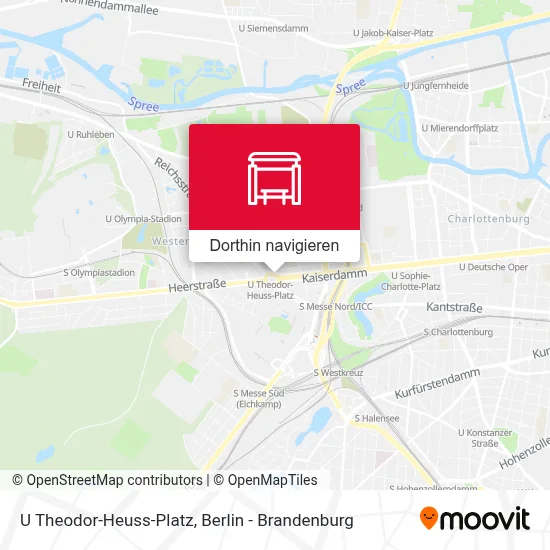 U Theodor-Heuss-Platz Karte
