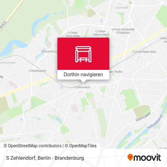 S Zehlendorf Karte