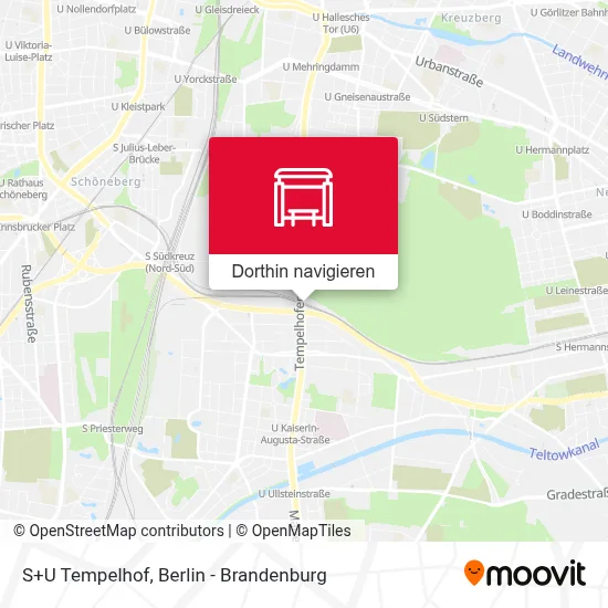 S+U Tempelhof Karte