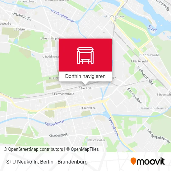 S+U Neukölln Karte
