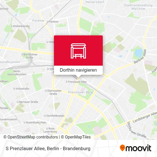 S Prenzlauer Allee Karte
