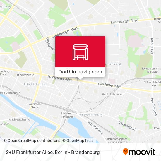 S+U Frankfurter Allee Karte