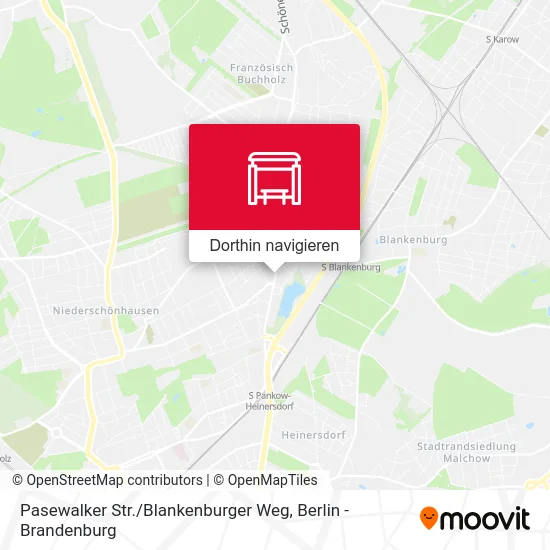 Pasewalker Str. / Blankenburger Weg Karte