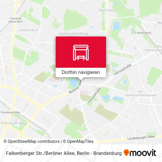 Falkenberger Str. / Berliner Allee Karte