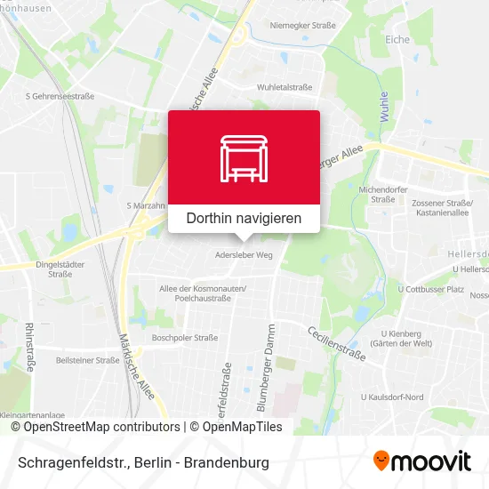 Schragenfeldstr. Karte