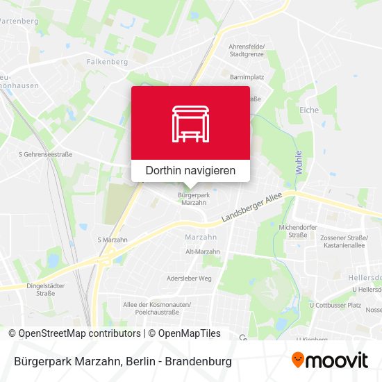 Bürgerpark Marzahn Karte