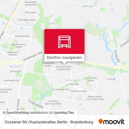 Zossener Str./Kastanienallee Karte
