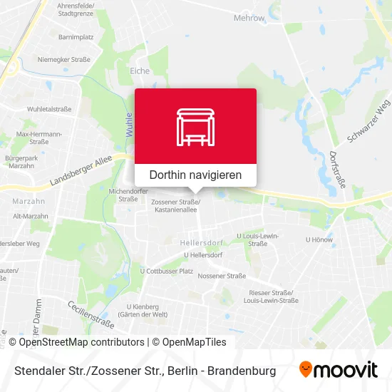 Stendaler Str./Zossener Str. Karte