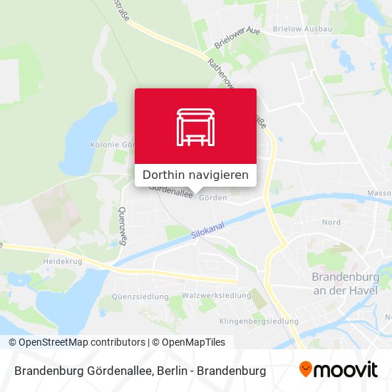 Brandenburg Gördenallee Karte