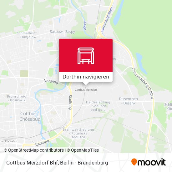 Cottbus Merzdorf Bhf Karte