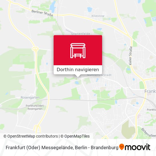 Frankfurt (Oder) Messegelände Karte