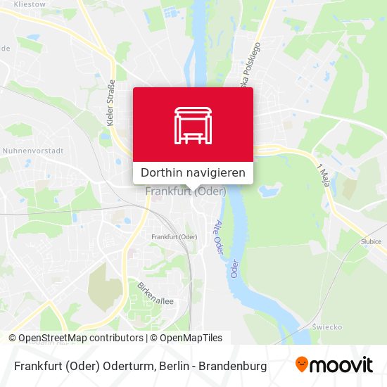 Frankfurt (Oder) Oderturm Karte