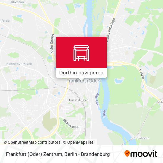 Frankfurt (Oder) Zentrum Karte
